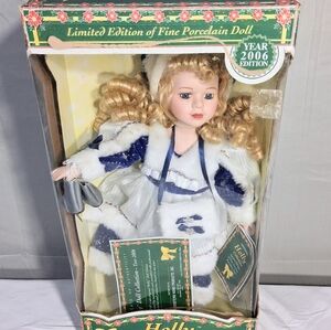 Midwestern Home Products Porcelain 2006 Holly Collectible Doll